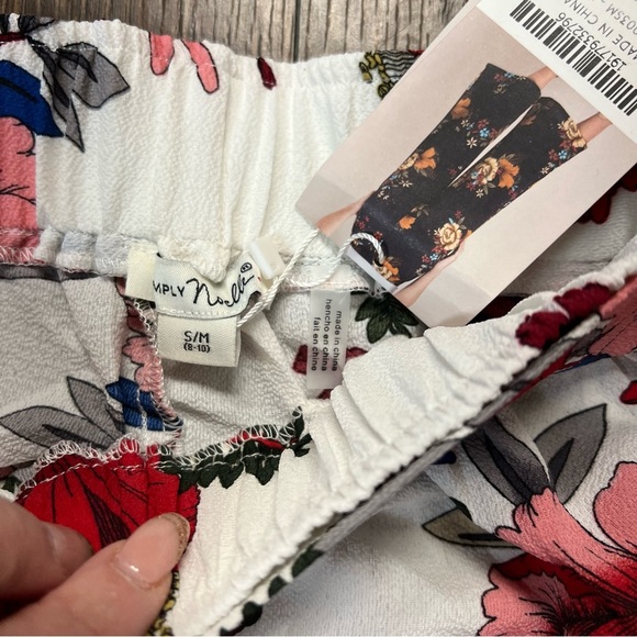 🆕 Simply Noelle Floral Culottes Wide Leg Crop Pants SZ S/M - Picture 3 of 3